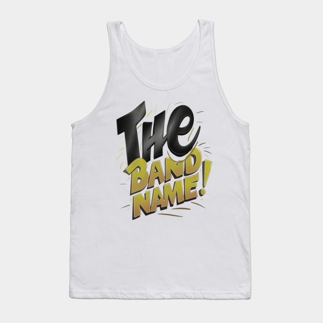 The Band Name AJR Black yellow colors Tank Top by thestaroflove